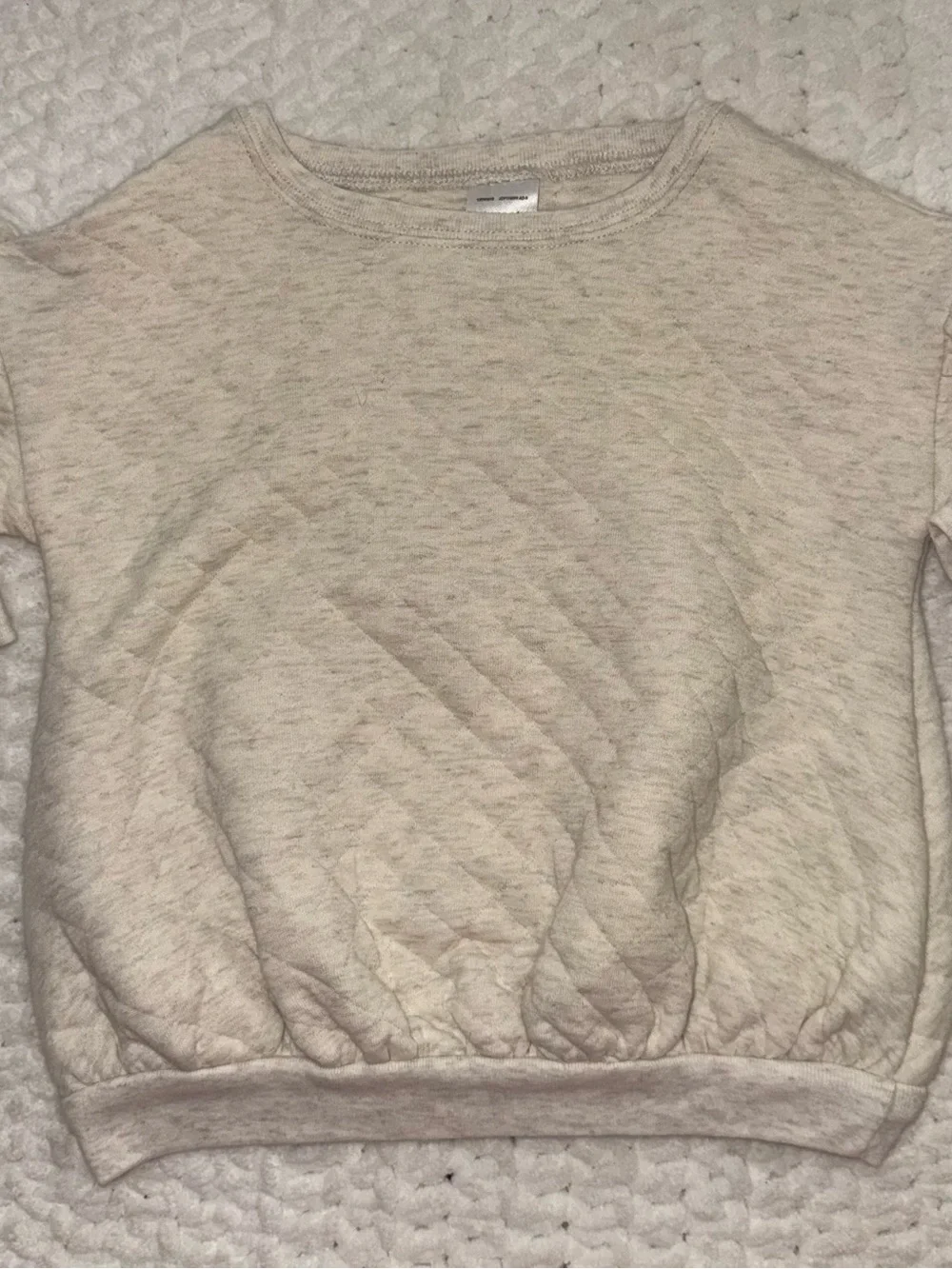 Carter's Cream Neutral Heather Pullover Sweatshirt